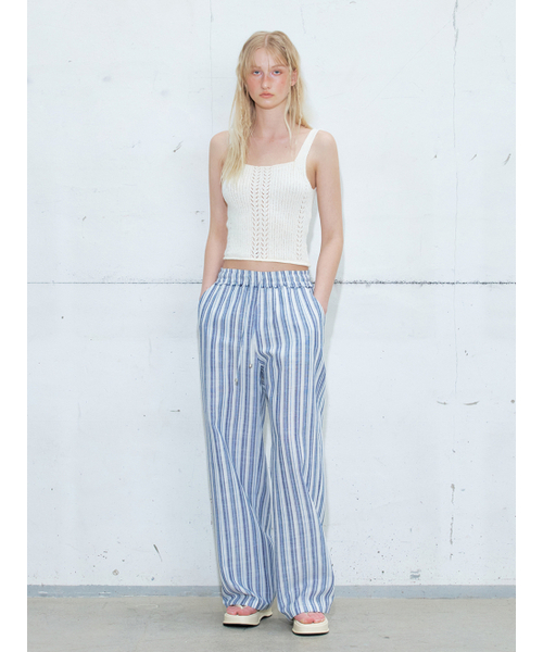 ETMON(エトモン)の「Ribbed Sleeveless Knit Top, Ivory(Tシャツ/カットソー・レディース・その他・FREE)」の3枚目の写真