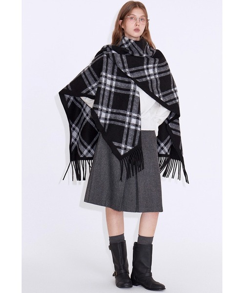 Fano Studios(ファノ ストゥディオズ)の「フロントタック Aラインスカート FD25B021【Fano Studios】【2025AW】(スカート・レディース・グレー・S/M/L)」の6枚目の写真