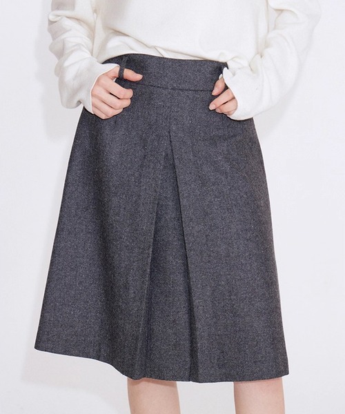 Fano Studios(ファノ ストゥディオズ)の「フロントタック Aラインスカート FD25B021【Fano Studios】【2025AW】(スカート・レディース・グレー・S/M/L)」の5枚目の写真