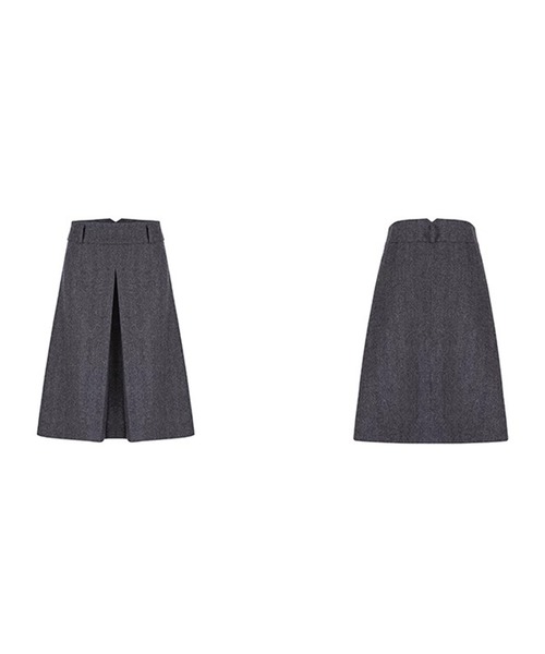 Fano Studios(ファノ ストゥディオズ)の「フロントタック Aラインスカート FD25B021【Fano Studios】【2025AW】(スカート・レディース・グレー・S/M/L)」の10枚目の写真