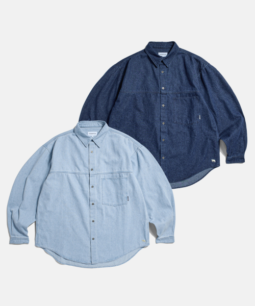 ESPIONAGE（エスピオナジ）の「Denim Comfy Shirt Mid Indigo（シャツ/ブラウス・メンズ・その他・MEDIUM/LARGE/X-LARGE）」の3枚目の写真