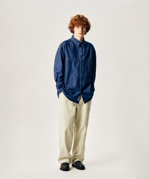 ESPIONAGE（エスピオナジ）の「Denim Comfy Shirt Mid Indigo（シャツ/ブラウス・メンズ・その他・MEDIUM/LARGE/X-LARGE）」の11枚目の写真