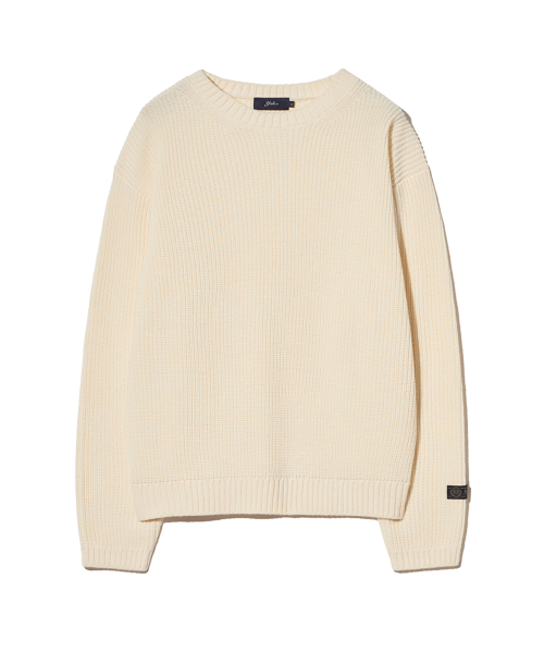 YALE(イェール)の「コージーラウンドニット_アイボリー(ニット/セーター・レディース・その他・SMALL/MEDIUM/LARGE/X-LARGE/X-SMALL/XX-LARGE)」の1枚目の写真