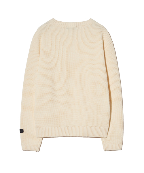 YALE(イェール)の「コージーラウンドニット_アイボリー(ニット/セーター・レディース・その他・SMALL/MEDIUM/LARGE/X-LARGE/X-SMALL/XX-LARGE)」の3枚目の写真