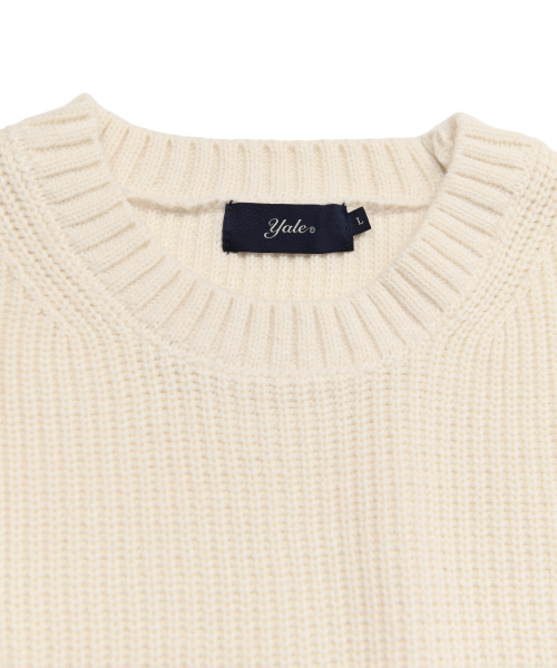 YALE(イェール)の「コージーラウンドニット_アイボリー(ニット/セーター・レディース・その他・SMALL/MEDIUM/LARGE/X-LARGE/X-SMALL/XX-LARGE)」の4枚目の写真
