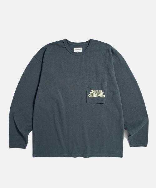 ESPIONAGE（エスピオナジ）の「Drinkin Heavyweight L/S Tee Slate（Tシャツ/カットソー・レディース・その他・MEDIUM/LARGE/X-LARGE）」の2枚目の写真