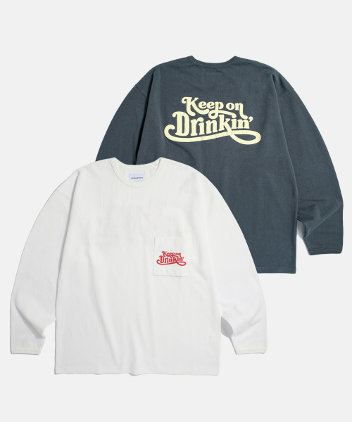 ESPIONAGE（エスピオナジ）の「Drinkin Heavyweight L/S Tee Slate（Tシャツ/カットソー・レディース・その他・MEDIUM/LARGE/X-LARGE）」の3枚目の写真