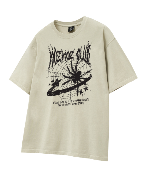MOZMOZ(モズモズ)の「スパイダー オーバーサイズ ピグメント 半袖Tシャツ ベージュ(Tシャツ/カットソー・レディース・その他・M/XL/XXL)」の18枚目の写真