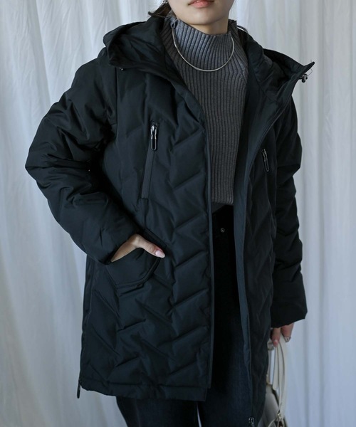 セール】シームレスダウンコート（ダウン/フェザー/ロング丈）（ダウン