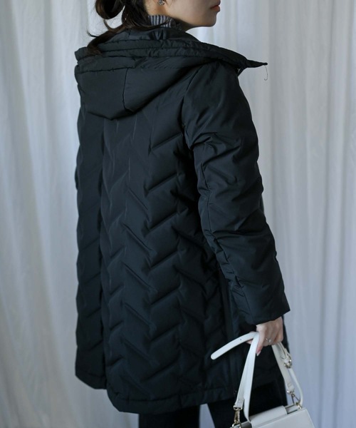 セール】シームレスダウンコート（ダウン/フェザー/ロング丈）（ダウン