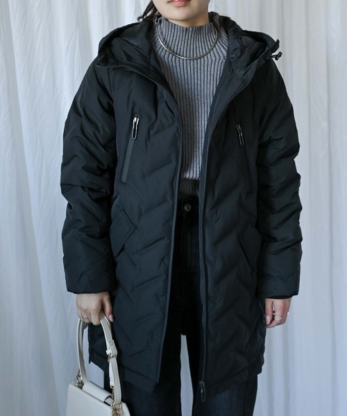 シームレスダウンコート（ダウン/フェザー/ロング丈）（ダウン