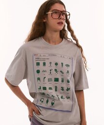 フェイバリットフォルダーオーバーサイズTシャツ(ベージュ)