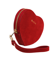 HETIT（ヘティ）の「ハート財布（ハティレッド）（札入れ/マネークリップ）」