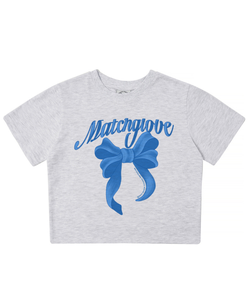 MATCHGLOBE(マッチグローブ)の「ビッグリボンクロップT(ライトメランジ)(Tシャツ/カットソー・レディース・その他・FREE)」の6枚目の写真