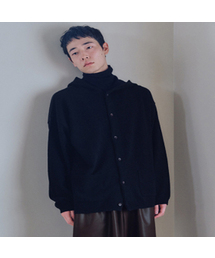 MALEN（マレン）の「ユニセックスニットフードブラック（ニット/セーター）」