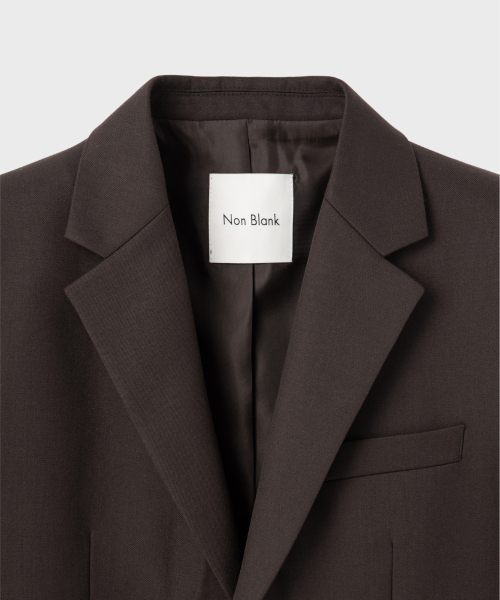 NONBLANK(ノンブランク)の「セミオーバーサイズフィットブレザー_DARK BROWN(テーラードジャケット・メンズ・その他・MEDIUM/LARGE/X-LARGE/XX-LARGE)」の4枚目の写真