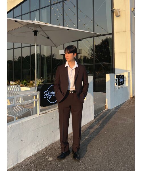 NONBLANK(ノンブランク)の「セミオーバーサイズフィットブレザー_DARK BROWN(テーラードジャケット・メンズ・その他・MEDIUM/LARGE/X-LARGE/XX-LARGE)」の17枚目の写真