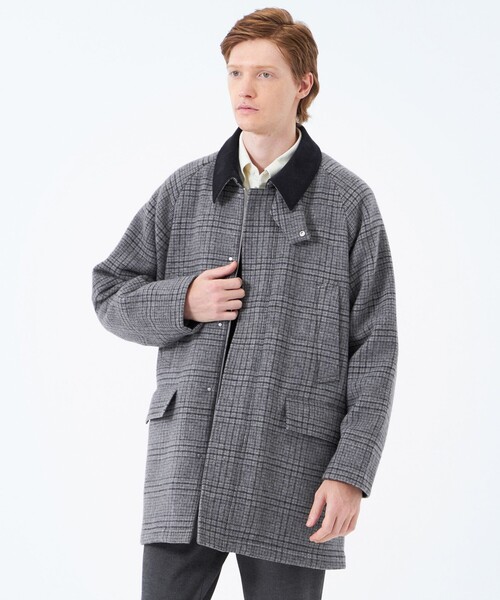 MACKINTOSH PHILOSOPHY(マッキントッシュ フィロソフィー)の「ダブルフェイスメルトン TAPTON(タップトン)(ステンカラーコート・メンズ・チャコールグレー・40/38)」の1枚目の写真