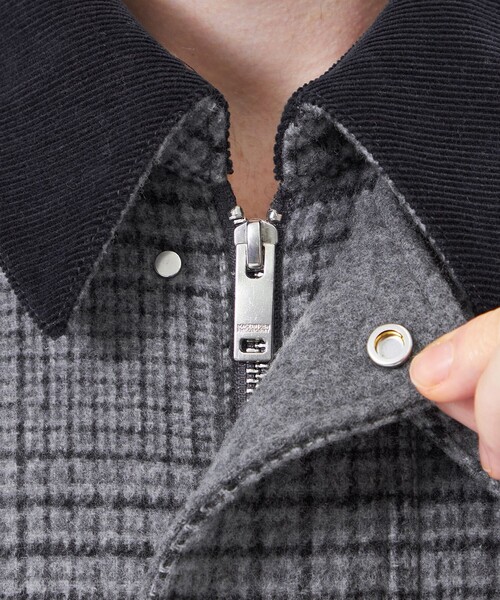 MACKINTOSH PHILOSOPHY(マッキントッシュ フィロソフィー)の「ダブルフェイスメルトン TAPTON(タップトン)(ステンカラーコート・メンズ・チャコールグレー・40/38)」の9枚目の写真