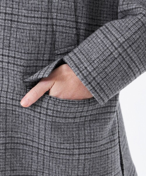 MACKINTOSH PHILOSOPHY(マッキントッシュ フィロソフィー)の「ダブルフェイスメルトン TAPTON(タップトン)(ステンカラーコート・メンズ・チャコールグレー・40/38)」の7枚目の写真