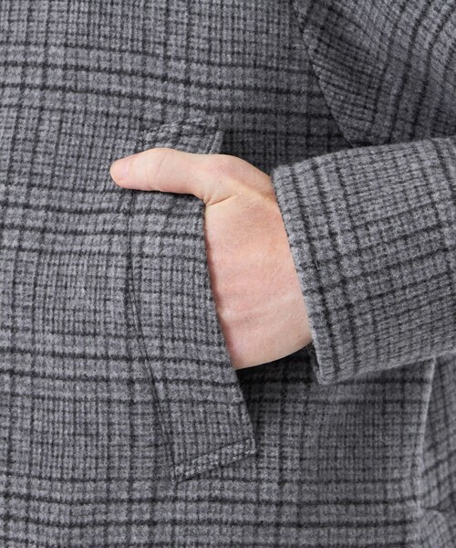 MACKINTOSH PHILOSOPHY(マッキントッシュ フィロソフィー)の「ダブルフェイスメルトン TAPTON(タップトン)(ステンカラーコート・メンズ・チャコールグレー・40/38)」の6枚目の写真