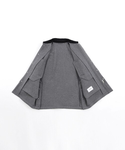 MACKINTOSH PHILOSOPHY(マッキントッシュ フィロソフィー)の「ダブルフェイスメルトン TAPTON(タップトン)(ステンカラーコート・メンズ・チャコールグレー・40/38)」の3枚目の写真