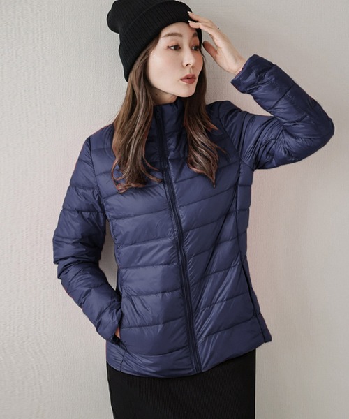 La-gemme（ラジェム）の「選べる2タイプ 超軽量ダウンコート（ダウンジャケット/コート・レディース・ブラウン系1/ブラウン系2/レッド系1/レッド系2/ブラック系2/ネイビー系2/ピンク系1/ピンク系2/ブラック系1/ネイビー系1・M/L/XL/2XL）」の6枚目の写真