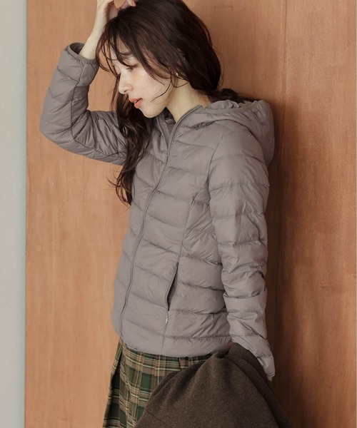 La-gemme（ラジェム）の「選べる2タイプ 超軽量ダウンコート（ダウンジャケット/コート・レディース・ブラウン系1/ブラウン系2/レッド系1/レッド系2/ブラック系2/ネイビー系2/ピンク系1/ピンク系2/ブラック系1/ネイビー系1・M/L/XL/2XL）」の20枚目の写真