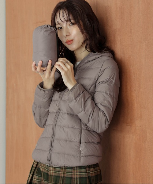 La-gemme（ラジェム）の「選べる2タイプ 超軽量ダウンコート（ダウンジャケット/コート・レディース・ブラウン系1/ブラウン系2/レッド系1/レッド系2/ブラック系2/ネイビー系2/ピンク系1/ピンク系2/ブラック系1/ネイビー系1・M/L/XL/2XL）」の22枚目の写真