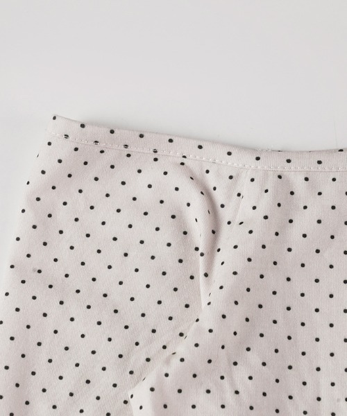 SHEPP(シープ)の「【26年春新作】ストラップチョーカー付ドット柄ワンショルトップス(Tシャツ/カットソー・レディース・ホワイト/ピンク・L/M)」の3枚目の写真