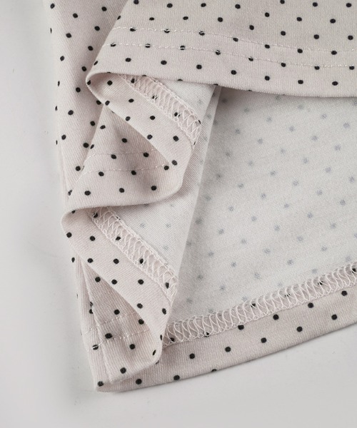 SHEPP(シープ)の「【26年春新作】ストラップチョーカー付ドット柄ワンショルトップス(Tシャツ/カットソー・レディース・ホワイト/ピンク・L/M)」の8枚目の写真