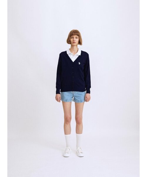 ROYAL CLUB HOLIDAY(ロイヤルクラブホリデー)の「マークカーディガンネイビー(カーディガン/ボレロ・レディース・ネイビー・MEDIUM/LARGE)」の4枚目の写真