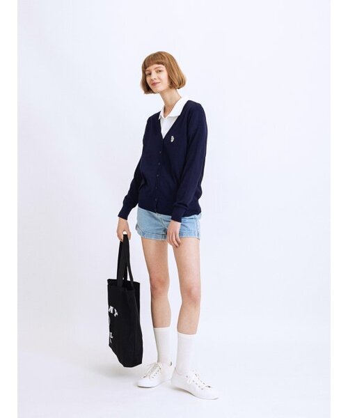 ROYAL CLUB HOLIDAY(ロイヤルクラブホリデー)の「マークカーディガンネイビー(カーディガン/ボレロ・レディース・ネイビー・MEDIUM/LARGE)」の7枚目の写真