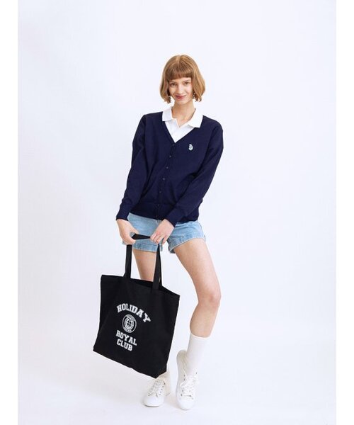 ROYAL CLUB HOLIDAY(ロイヤルクラブホリデー)の「マークカーディガンネイビー(カーディガン/ボレロ・レディース・ネイビー・MEDIUM/LARGE)」の8枚目の写真