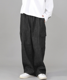 SAINTCREW（セントクルー）の「リベットフィックス EXワイドカーゴパンツ REC-360 デニムブラック（デニムパンツ）」