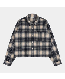 PIGMENT（ピグメント）の「ウールウィンタークロップチェックジャケット (KYNB2510027)（テーラードジャケット）」