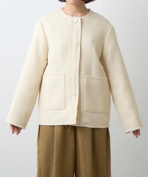 WILLOW（ウィロー）の「≪オケージョン対応≫【willow】ツイードジャケット（テーラードジャケット・レディース・ブラック/イエロー・ONE SIZE）」の18枚目の写真