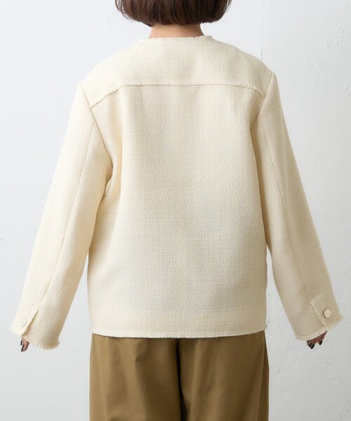 WILLOW（ウィロー）の「≪オケージョン対応≫【willow】ツイードジャケット（テーラードジャケット・レディース・ブラック/イエロー・ONE SIZE）」の16枚目の写真