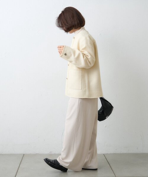 WILLOW（ウィロー）の「≪オケージョン対応≫【willow】ツイードジャケット（テーラードジャケット・レディース・ブラック/イエロー・ONE SIZE）」の7枚目の写真