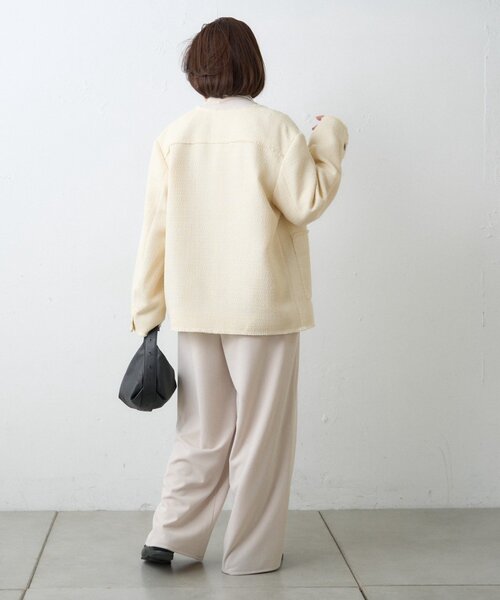 WILLOW（ウィロー）の「≪オケージョン対応≫【willow】ツイードジャケット（テーラードジャケット・レディース・ブラック/イエロー・ONE SIZE）」の6枚目の写真