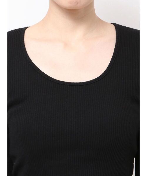 GYDA(ジェイダ)の「レオパードBACKリボンテレコロンT(Tシャツ/カットソー・レディース・オフホワイト/ブラック・FREE)」の15枚目の写真