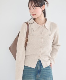 襟付きニットアンサンブル