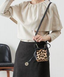 BEARDSLEY（ビアズリー）の「《MARCO MASI》ミニショルダーバッグ（レオパード）（ショルダーバッグ）」