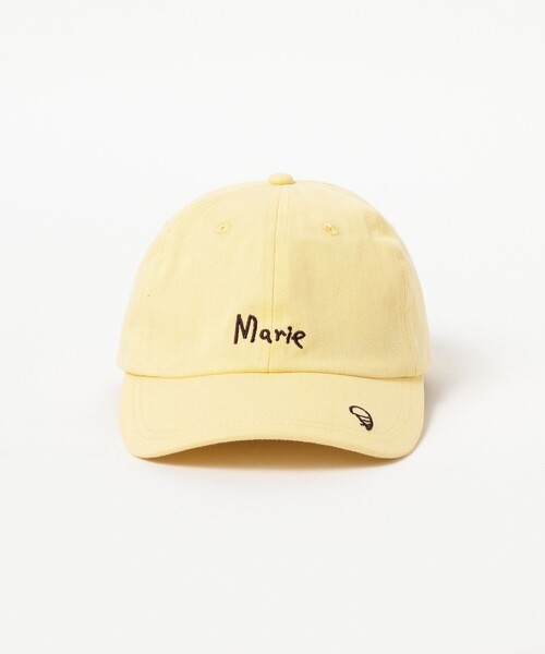 Ray BEAMS(レイビームス)の「hand draw ネーム 刺繍 キャップ(ハット・レディース・イエロー/ダークブラウン/サックスブルー・ONE SIZE)」の6枚目の写真