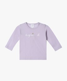 ベビー ロゴ ハート プリント コットン 長袖 Tシャツ