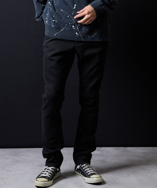 NUMBER (N)INE(ナンバーナイン)の「TAPERED SKINNY DENIM JEANS BLACK ONE WASH / テーパード スキニー デニム ブラック ジーンズ ワンウォッシュ(デニムパンツ・メンズ・ブラック・4/3/2)」の17枚目の写真