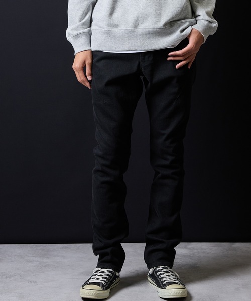 NUMBER (N)INE(ナンバーナイン)の「TAPERED SKINNY DENIM JEANS BLACK ONE WASH / テーパード スキニー デニム ブラック ジーンズ ワンウォッシュ(デニムパンツ・メンズ・ブラック・4/3/2)」の21枚目の写真