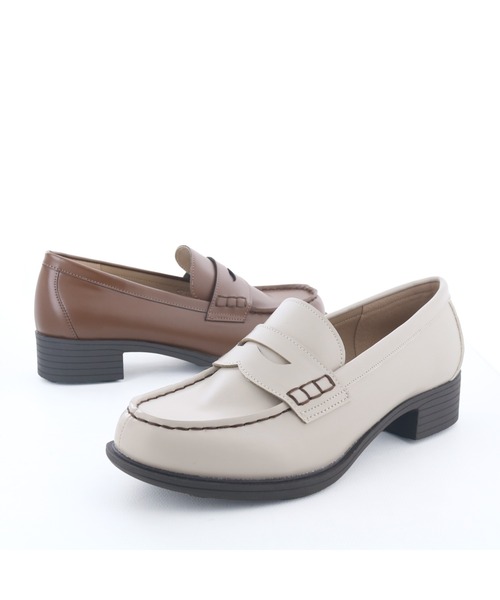 byあしながおじさん（バイアシナガオジサン）の「晴雨兼用｜コインローファー 8510141（ローファー・レディース・ブラウン/グレイッシュベージュ/ワイン/ブラック・23.5cm/23cm/22.5cm/22cm/25cm/24.5cm/24cm）」の13枚目の写真