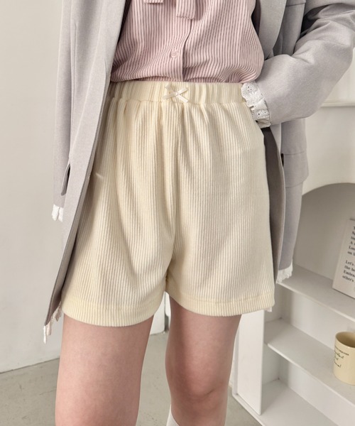 SOLLON.(ソルロン)の「リブショートパンツ(その他パンツ・レディース・アイボリー/グレー・FREE)」の20枚目の写真