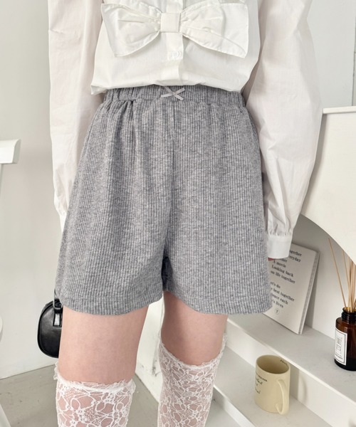 SOLLON.(ソルロン)の「リブショートパンツ(その他パンツ・レディース・アイボリー/グレー・FREE)」の11枚目の写真